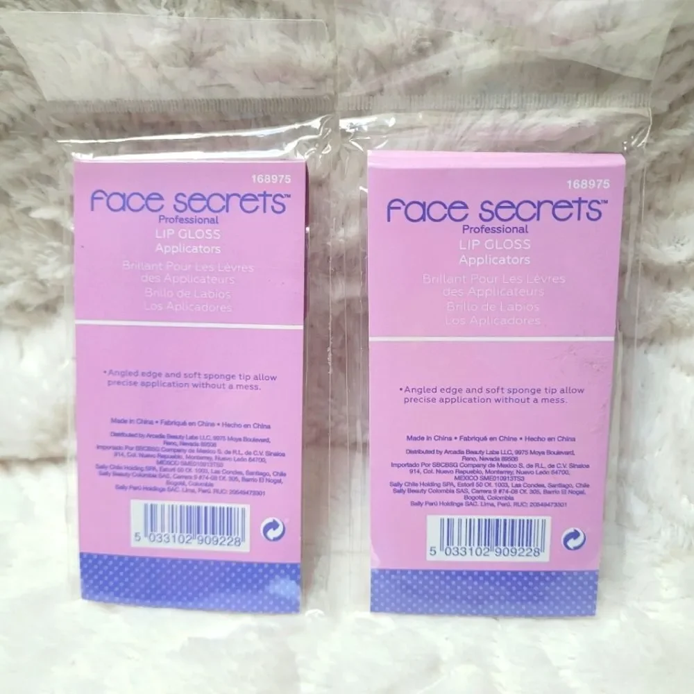 Face Secret Professional Lip Gloss Applicators Sealed 2 Packs of 12 New 24 Total